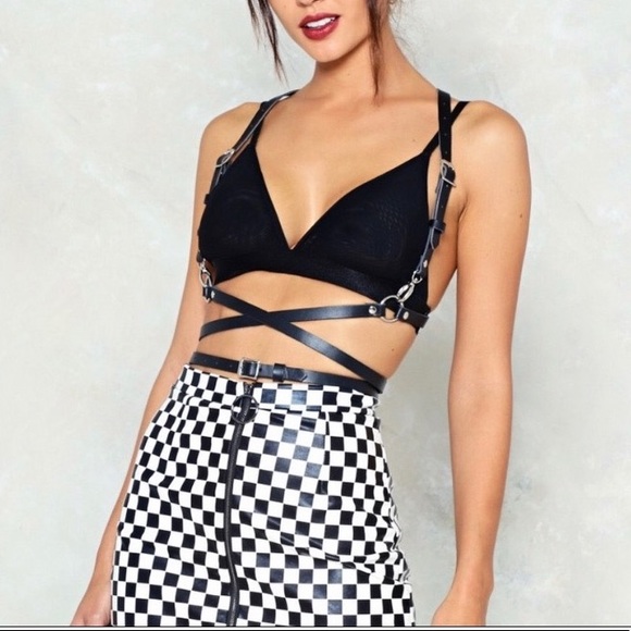 Harness Suspender Women Men Leather Belt Straps - Picture 8 of 17